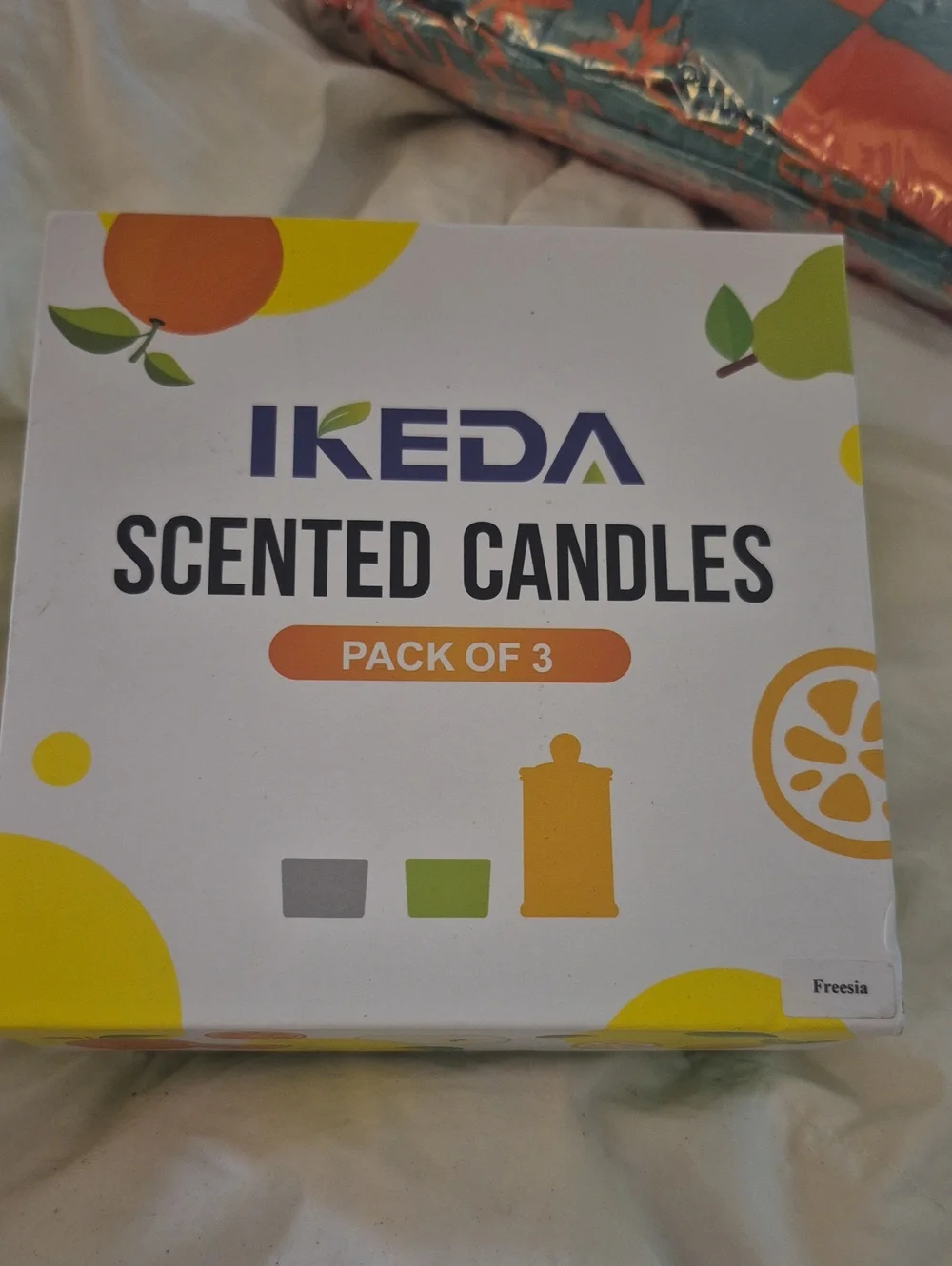 3 Piece Ikeda Candles Freesia